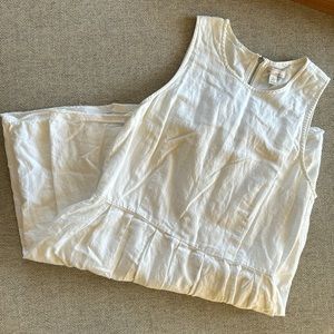 Gap linen dress, raw edge.